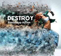 极品PS动作－沙尘抽离(狂野长距版/含高清视频教程)：Destroy Photoshop Action